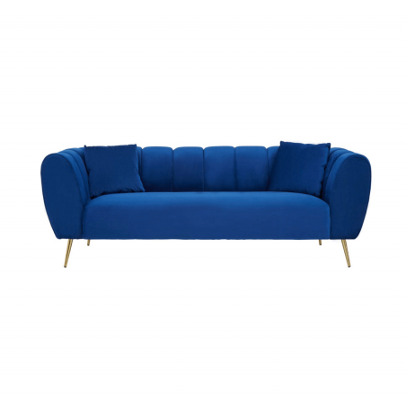 Sienna Velvet Blue Sofa Designer Furniture  £1,500.