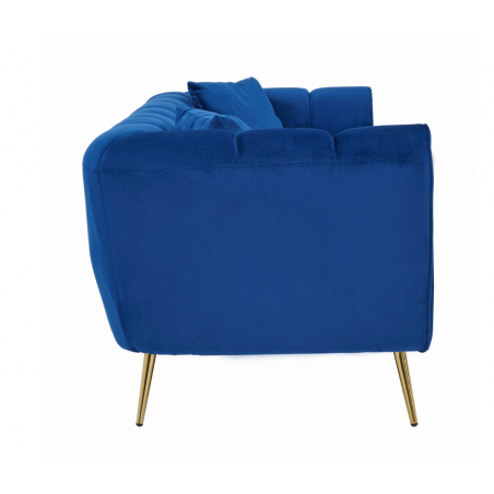 Sienna Velvet Blue Sofa Designer Furniture  £1,500.