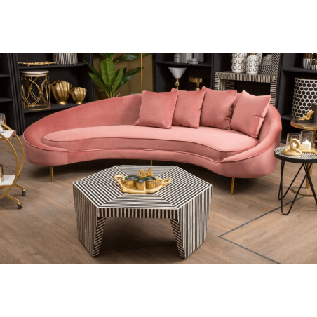 Loren Pink Velvet Sofa Home Smithers of Stamford £2,950.