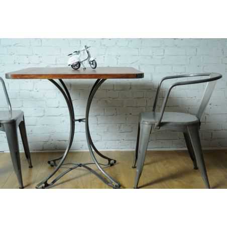 Bistro Small 80 cm Dining Table Industrial Furniture Smithers of Stamford £455.00 