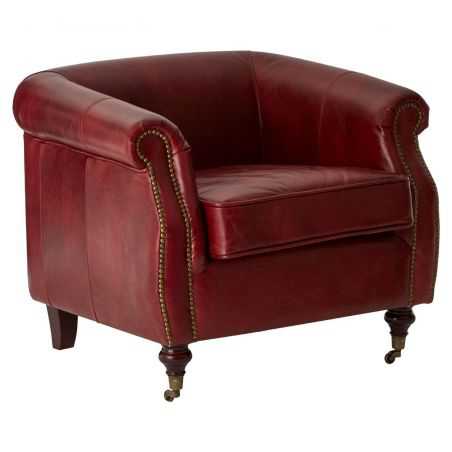 Galante Leather Armchair Vintage Furniture Smithers of Stamford £2,050.00 