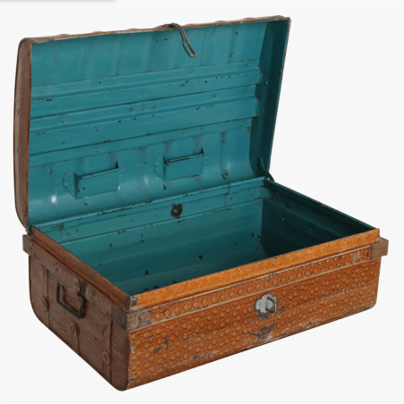 Vintage Metal Trunk Suitcase This And That  £128.00 