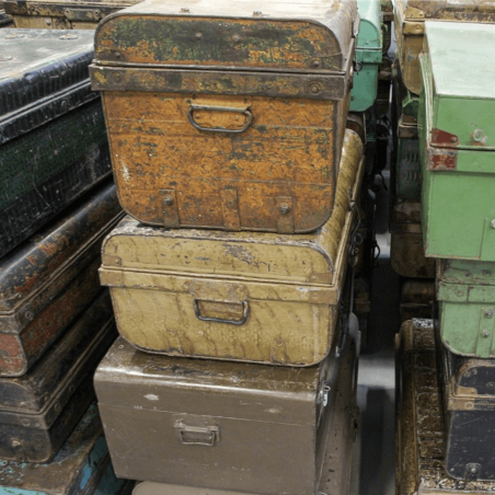 Vintage Metal Trunk Suitcase This And That  £128.00 