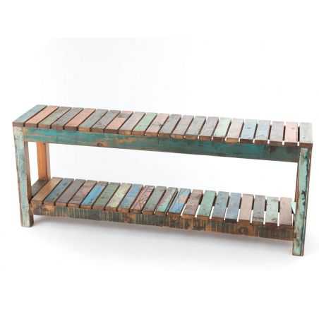 Miami Reclaimed Wood Bench Designer Furniture Smithers of Stamford £489.00 