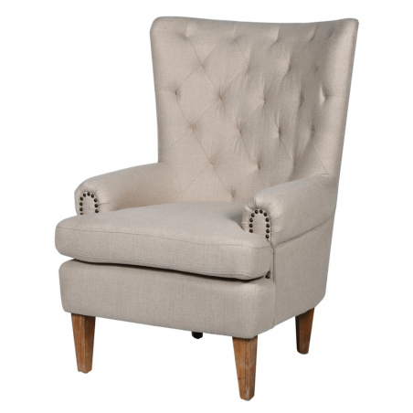 Natural Linen Armchair Designer Furniture Smithers of Stamford £590.