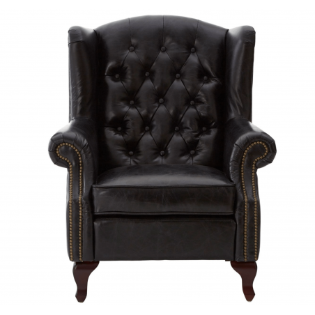 Black Chesterfield Leather Armchair Designer Furniture Smithers of Stamford £1,780.00 