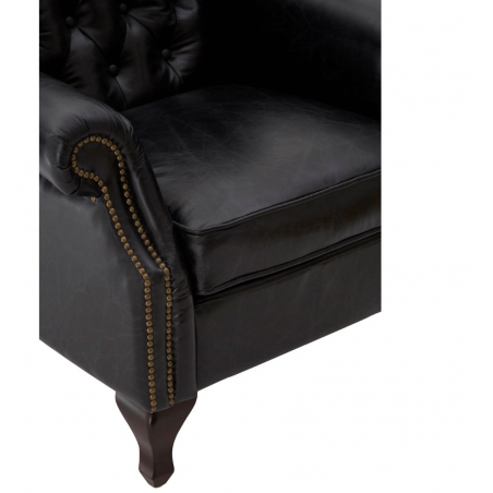 Black Chesterfield Leather Armchair Designer Furniture Smithers of Stamford £1,780.00 