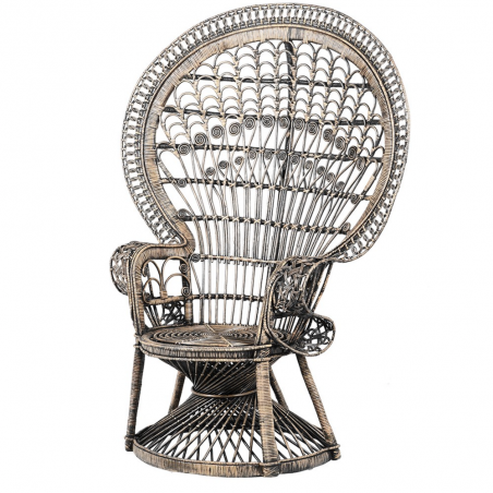 Peacock Wicker Chair Designer Furniture Smithers of Stamford £750.00 