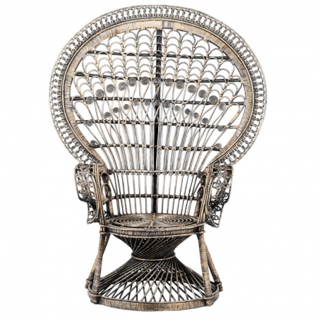 Peacock Wicker Chair Designer Furniture Smithers of Stamford £750.00 