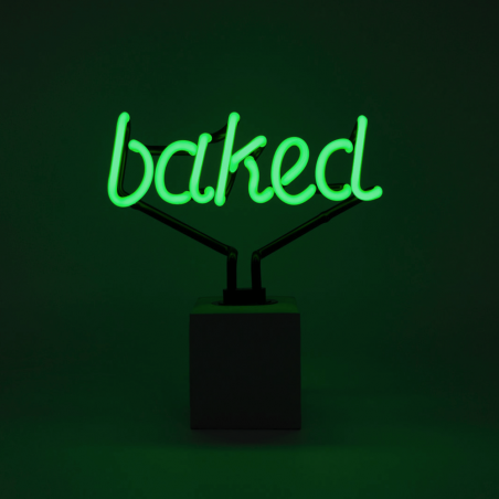 Baked Green Neon Sign Neon Signs  £84.