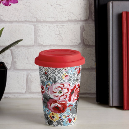 Floral Travel Mug Gifts  £12.00 Store UK, US, EU, AE,BE,CA,DK,FR,DE,IE,IT,MT,NL,NO,ES,SEFloral Travel Mug product_reduction_p...