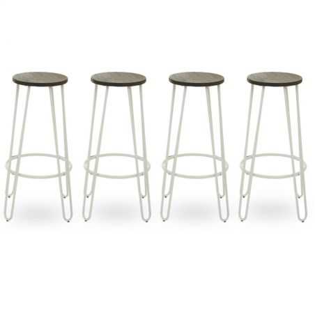 Coconut White Bar Stools Vintage Bar Stools Smithers of Stamford £70.