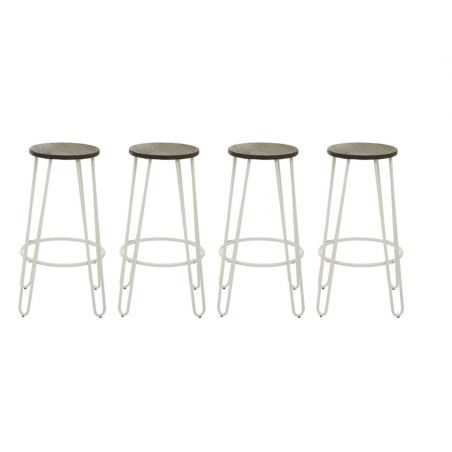 Coconut White Bar Stools Vintage Bar Stools Smithers of Stamford £70.