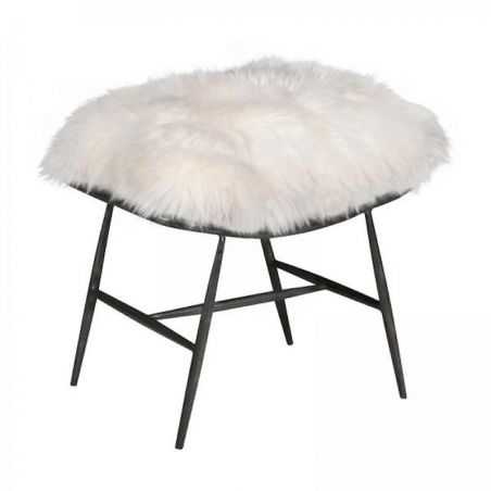 Sheepskin Footstool Designer Furniture Smithers of Stamford £775.