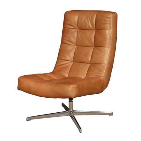 Pontiac Leather Swivel Chair Chairs  £1,100.00 