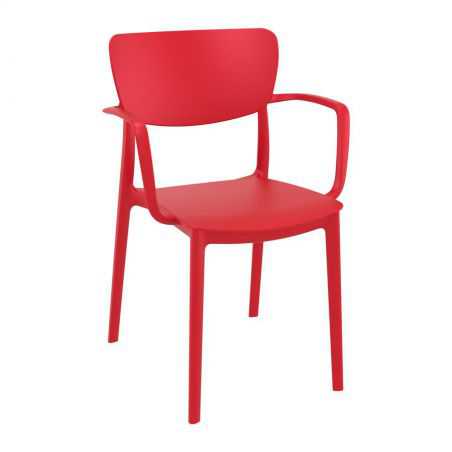 Lisa Red Outdoor Arm Chair Garden Smithers of Stamford £108.