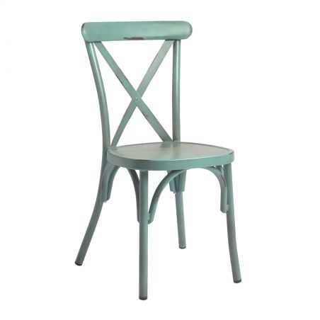 Cross Back Cafe Bistro Stacking Chair Garden Furniture Smithers of Stamford £237.00 