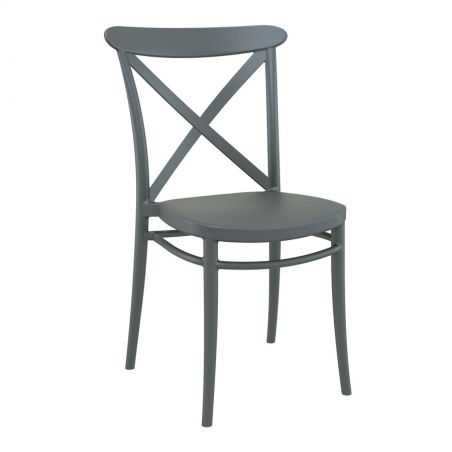 Grey Cross Back Cafe Chair Garden Smithers of Stamford £105.