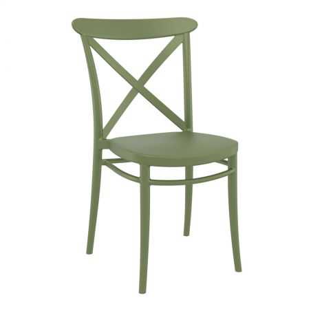 Green Cross Back Cafe Chair Garden Smithers of Stamford £105.