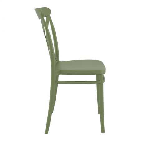 Green Cross Back Cafe Chair Garden Smithers of Stamford £105.