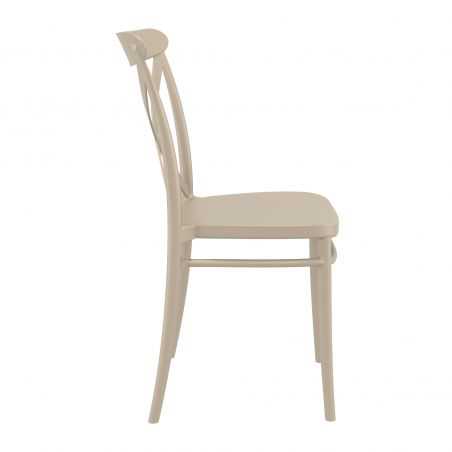 Taupe Cross Back Cafe Chair Garden Furniture Smithers of Stamford £96.00 Store UK, US, EU, AE,BE,CA,DK,FR,DE,IE,IT,MT,NL,NO,E...