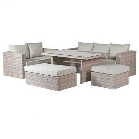 Windsor Outdoor Rattan 5 Piece Seating Set with Dining Table Garden  £3,000.00 