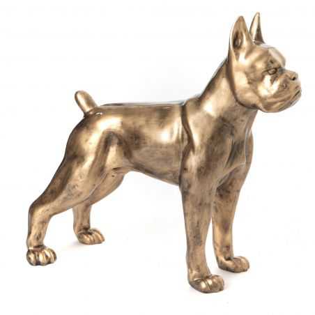 Gold Boxer Dog Ornament Retro Gifts Smithers of Stamford £525.