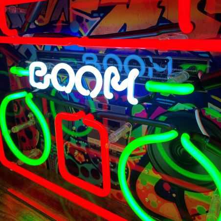 Boombox Large Glass Neon Light Gifts Smithers of Stamford £164.00 