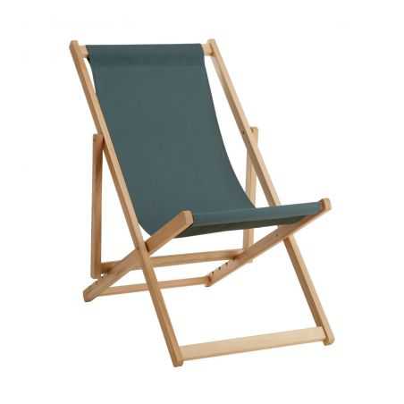 Traditional Green Seaside Deck Chair Garden Furniture  £95.00 