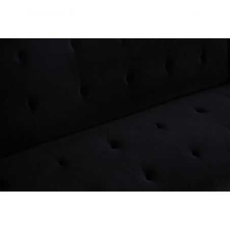 Hatton Black Velvet Sofa Bed Designer Furniture Smithers of Stamford £637.00 