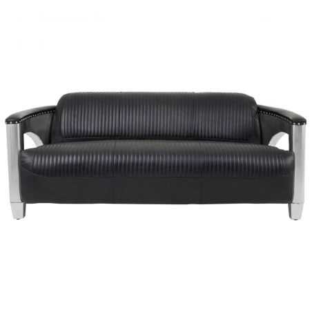 Aviator Black Spitfire 3 Seater Sofa Sofas and Armchairs Smithers of Stamford £3,295.00 