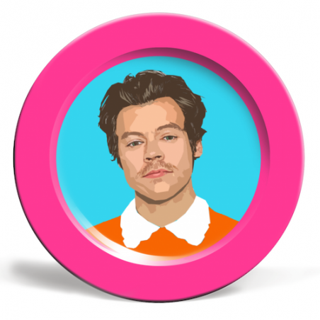 Harry Styles Art Plate Pink Tableware  £35.00 