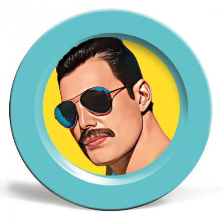 Freddie Mercury Art Plate Tableware  £29.00 