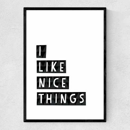 I Like Nice Things Framed Poster Wall Art  £41.50 