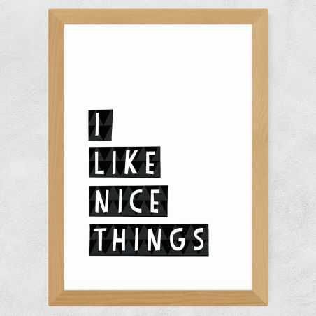 I Like Nice Things Framed Poster Wall Art  £41.50 