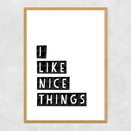 I Like Nice Things Framed Poster Wall Art  £41.50 