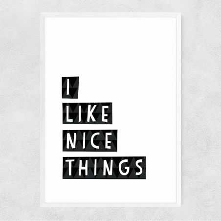 I Like Nice Things Framed Poster Wall Art  £41.50 