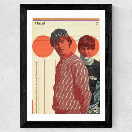 Football Casual Framed Poster 80s Home  £41.50 