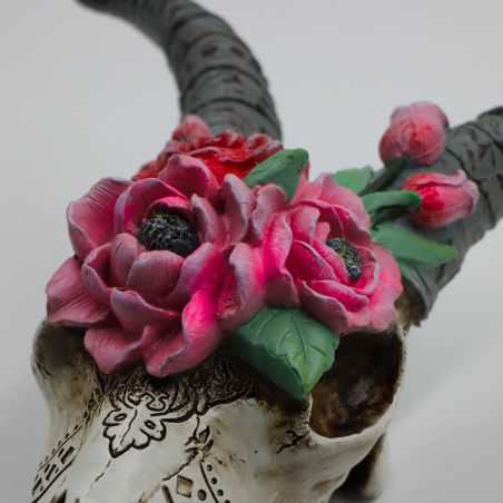 Goat Skull Head With Flowers Home Smithers of Stamford £35.00 