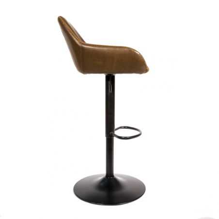 Brown Gas Lift Bar Stool Industrial Furniture Smithers of Stamford £420.00 