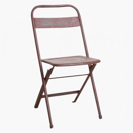 Vintage Metal Folding Outdoor Cafe Chairs Industrial Furniture Smithers of Stamford £115.00 