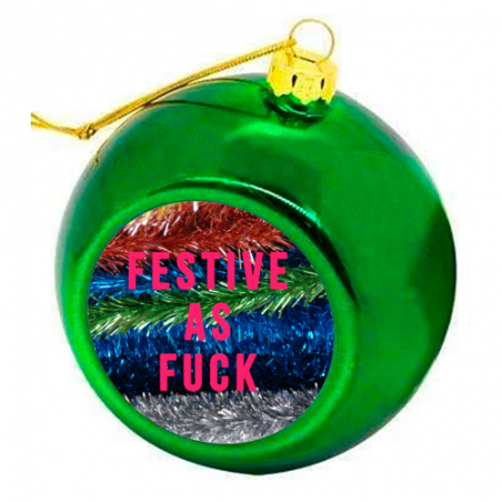 Festive as F_CK Bauble Christmas Gifts Smithers of Stamford £15.00 