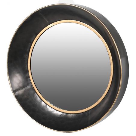 Porthole Mirror Black Decorative Mirrors Smithers of Stamford £67.00 