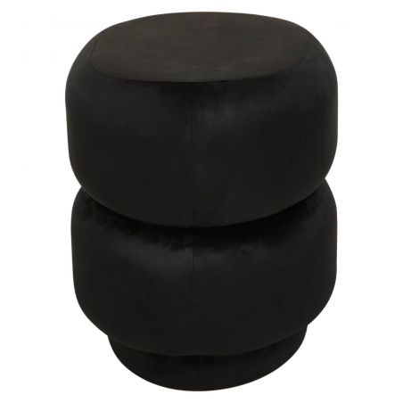 Rinwald Black Velvet Stool Retro Furniture  £195.00 