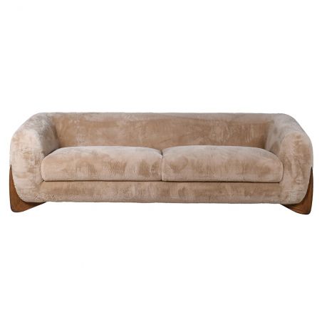 Yeti Beige Sheepskin 3 Seater Sofa Sofas and Armchairs Smithers of Stamford £2,000.00 