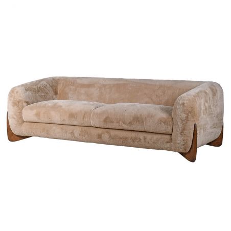 Yeti Beige Sheepskin 3 Seater Sofa Sofas and Armchairs Smithers of Stamford £2,000.00 