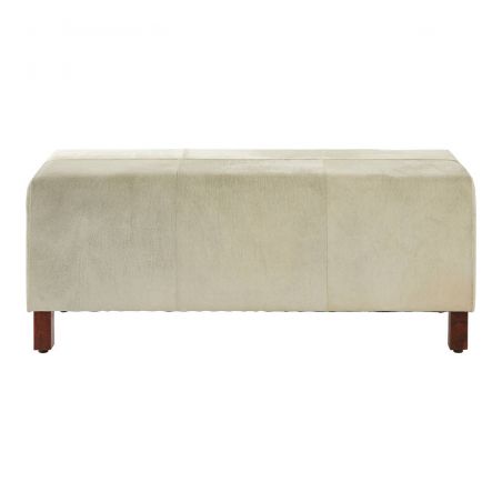 White Cowhide Bench Furniture Smithers of Stamford £700.00 