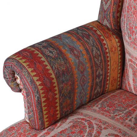 Paisley Pattern Tall Accent Armchair Designer Furniture Smithers of Stamford £881.00 