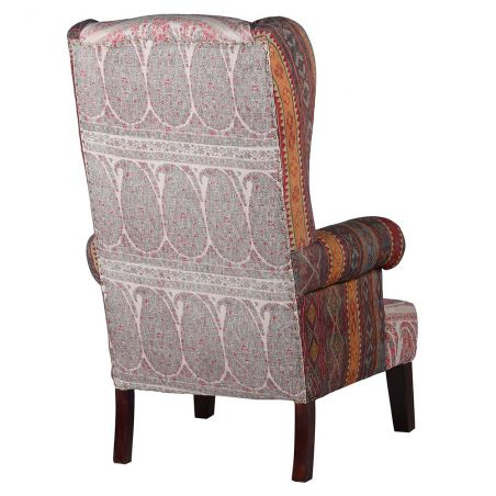 Paisley Pattern Tall Accent Armchair Designer Furniture Smithers of Stamford £881.00 