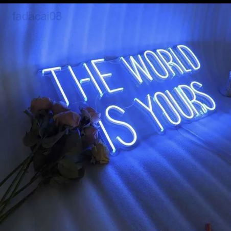 The World IS Yours Neon Sign Signs Smithers of Stamford £120.00 